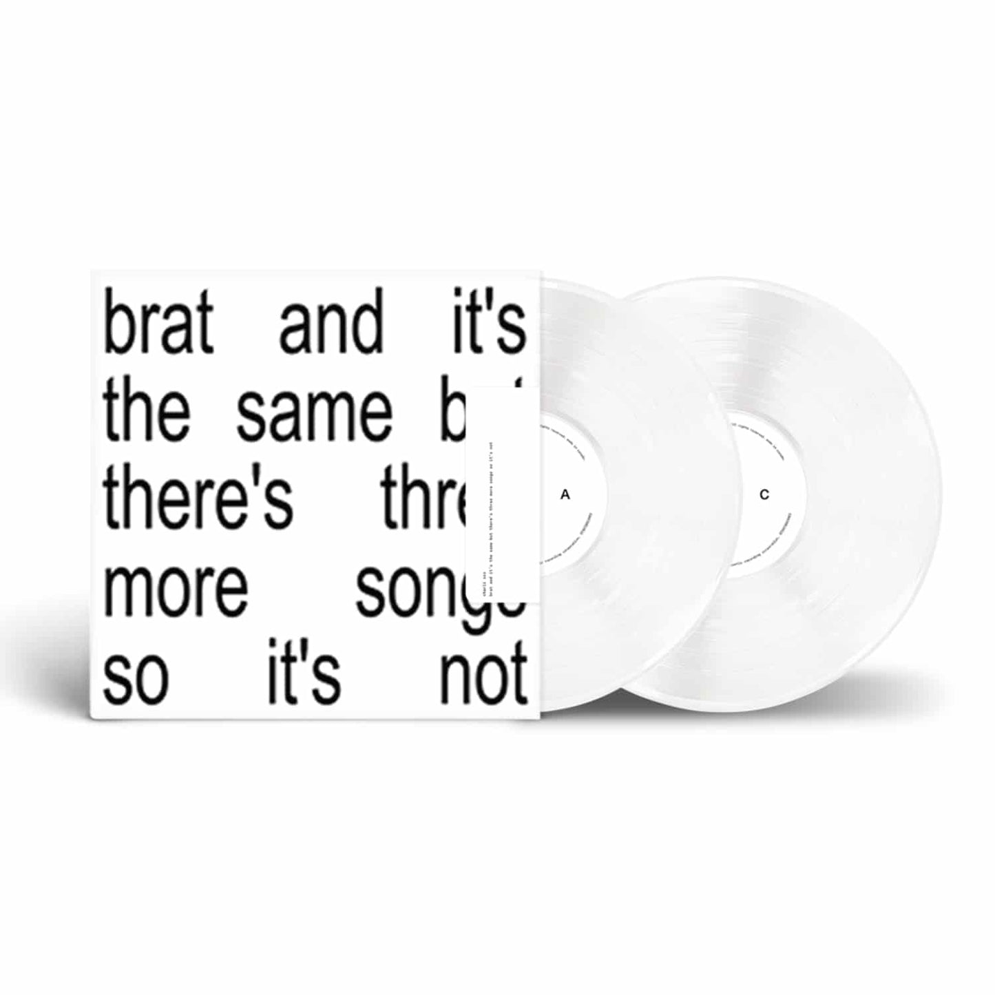 Charli XCX - Brat And It's The Same But There's Three More Songs So It's Not | 2LP Color Blanco