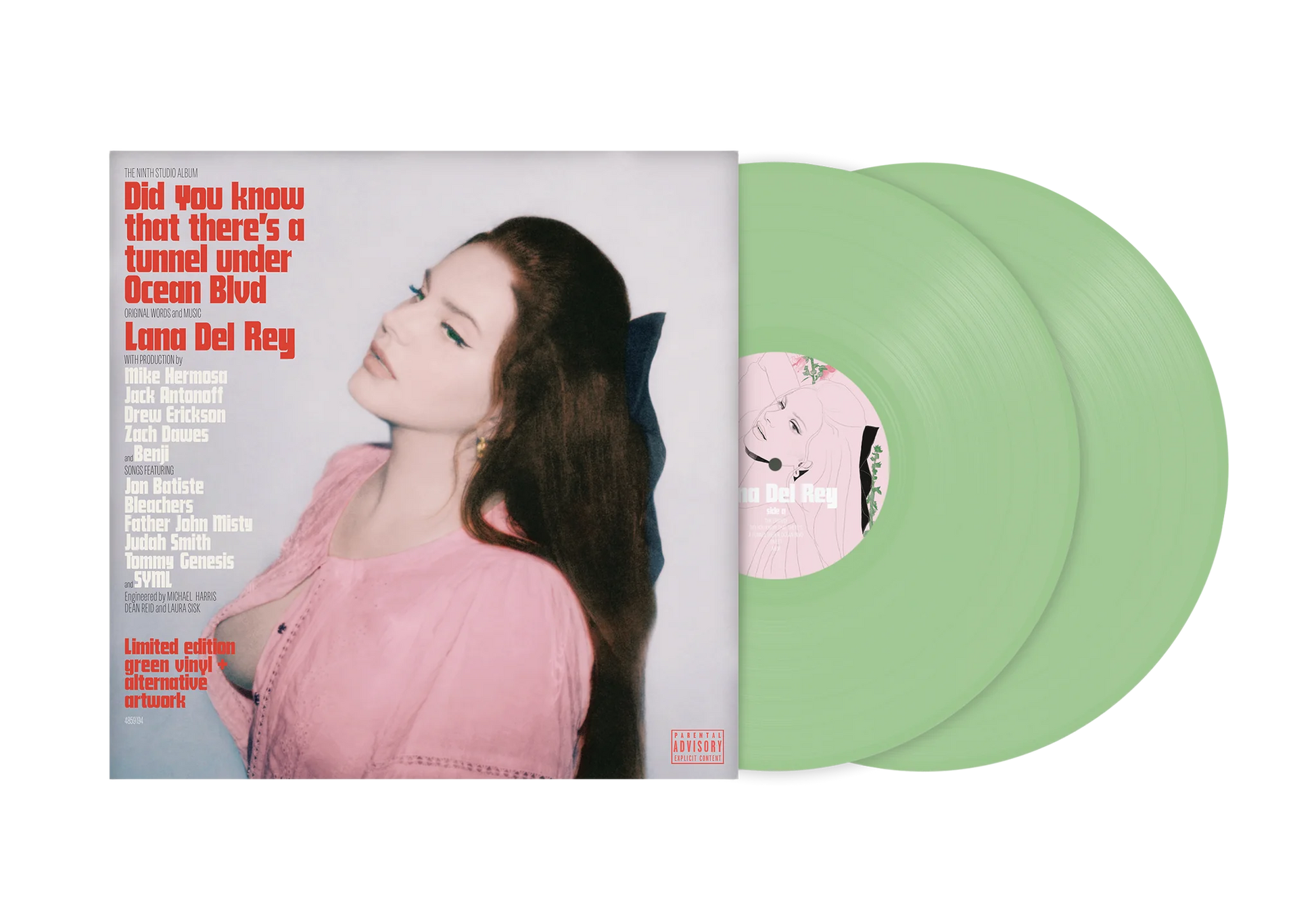 Lana Del Rey – Did You Know That There's A Tunnel Under Ocean Blvd | 2LP Color Verde Portada Alternativa