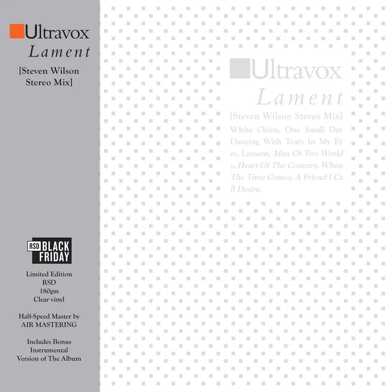 Ultravox - Lament [Steven Wilson Stereo Mix] | LP RSD Black Friday 2024