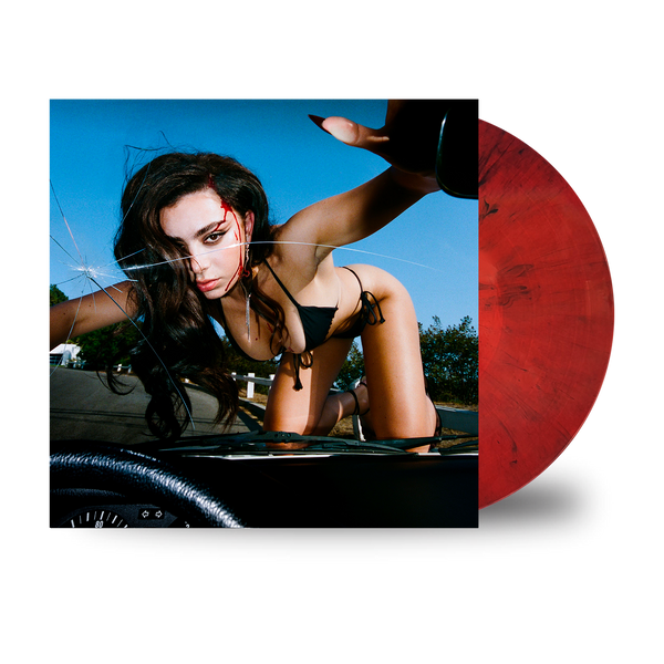 Charli XCX - CRASH | LP Rojo con Negro Marmoleado